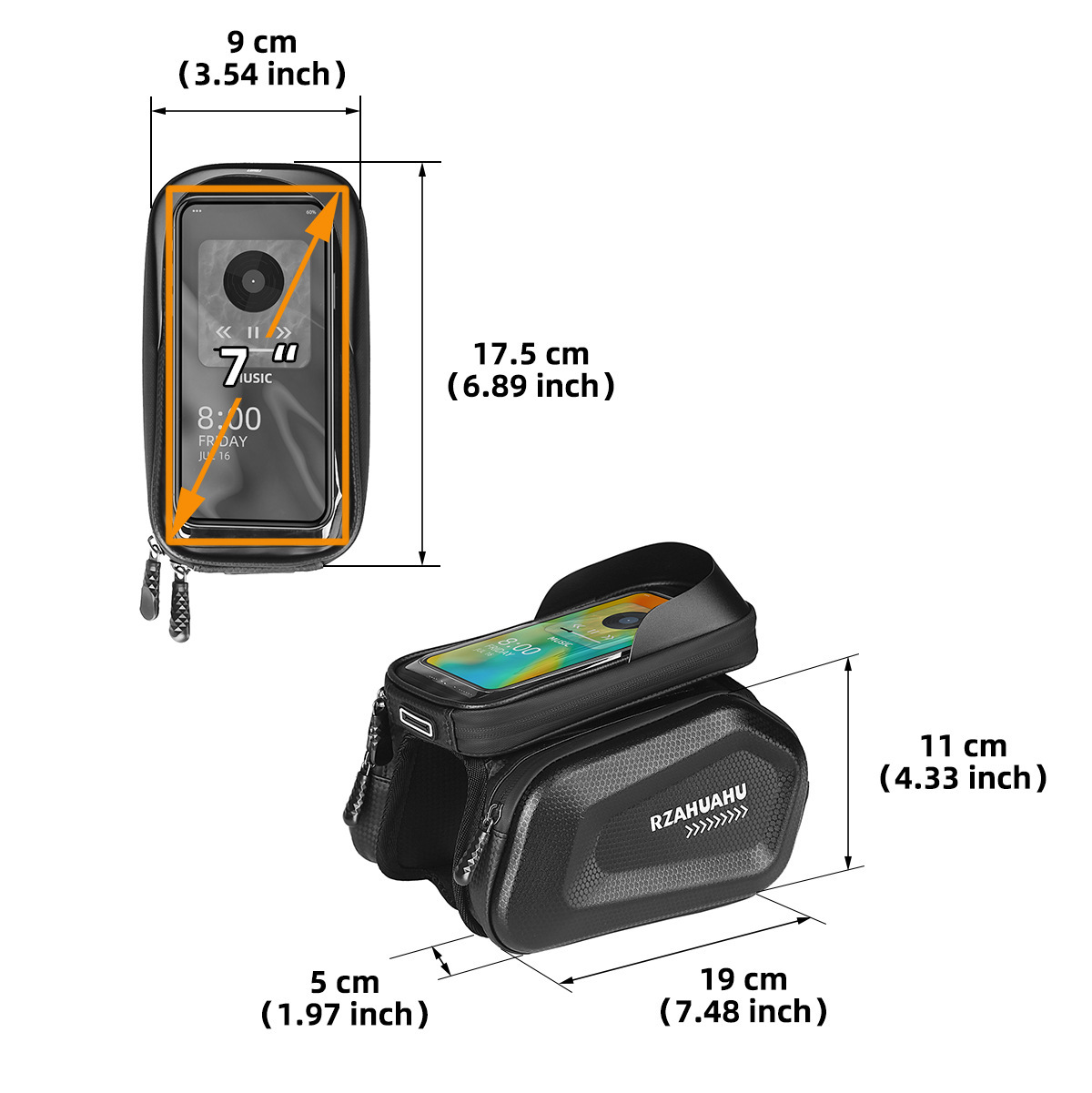 Bicycle Bag with Front Phone H - Mountain Biking Oxford review and price