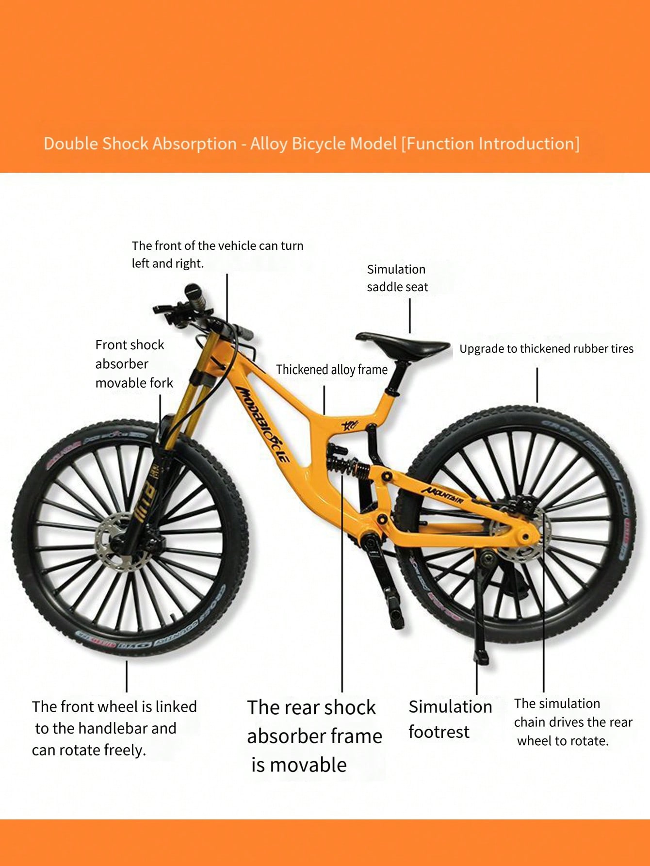 Upgraded dual shock absorber a - Mountain Biking Game review and price
