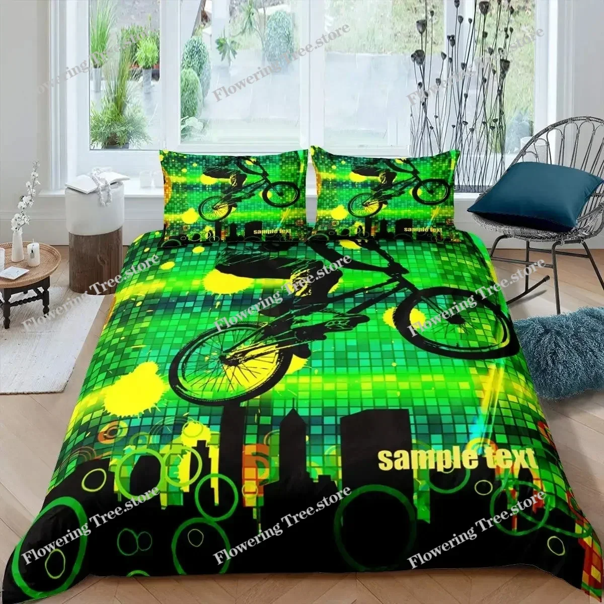 Bicycle Duvet Cover Set Microf - Mountain Biking Game review and price