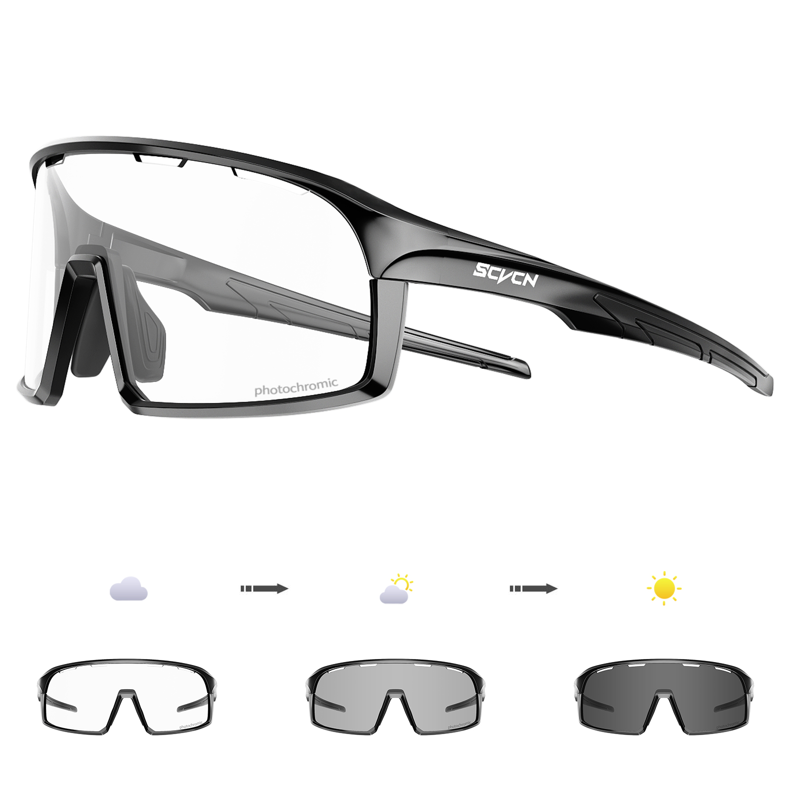 SCVCN Photochromic Sunglasses  - Mountain Biking Sunglasses review and price