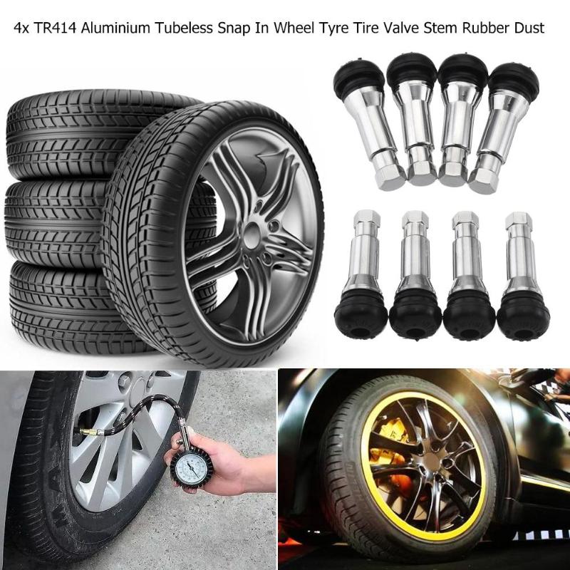 4Pcs/Set TR414 Chrome Aluminiu - Tubeless Valve Core review and price