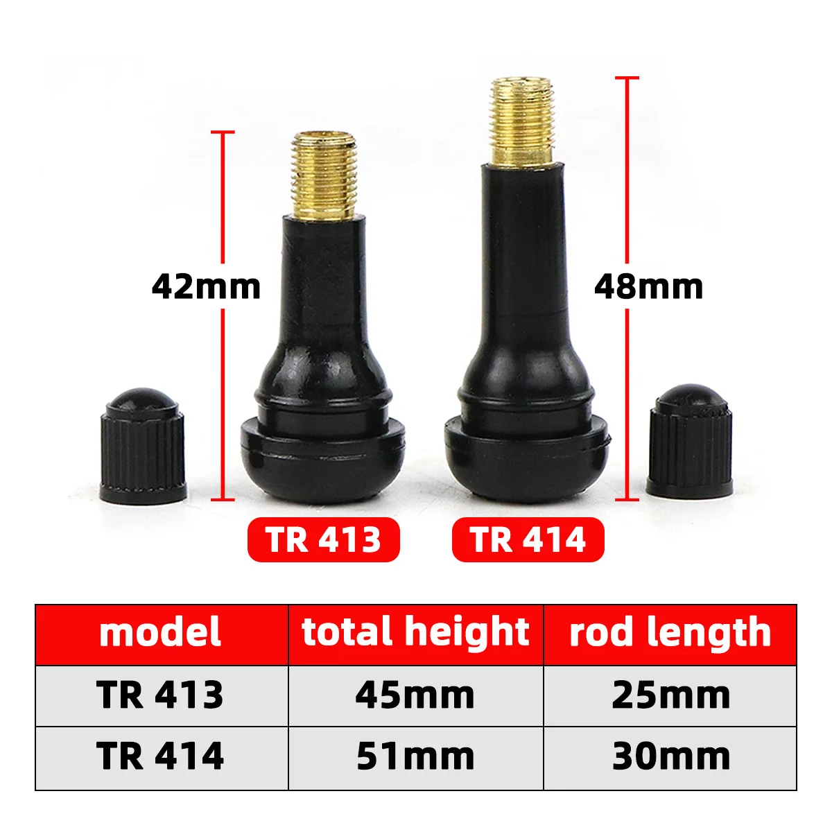 4/10/20/50/100PCS TR413 TR414  - Tubeless Valve Core review and price