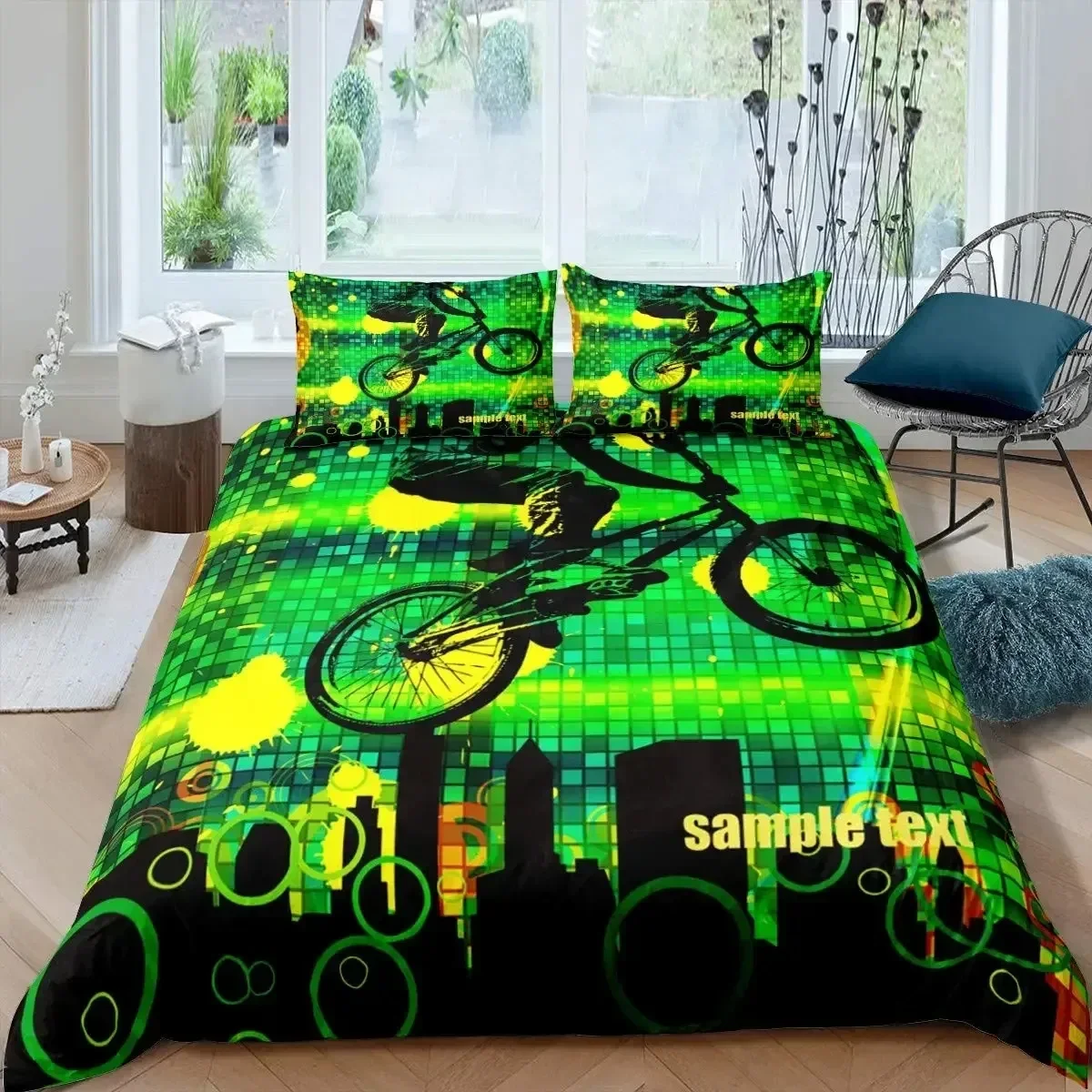 Bicycle Duvet Cover Set Microf - Mountain Biking Game review and price