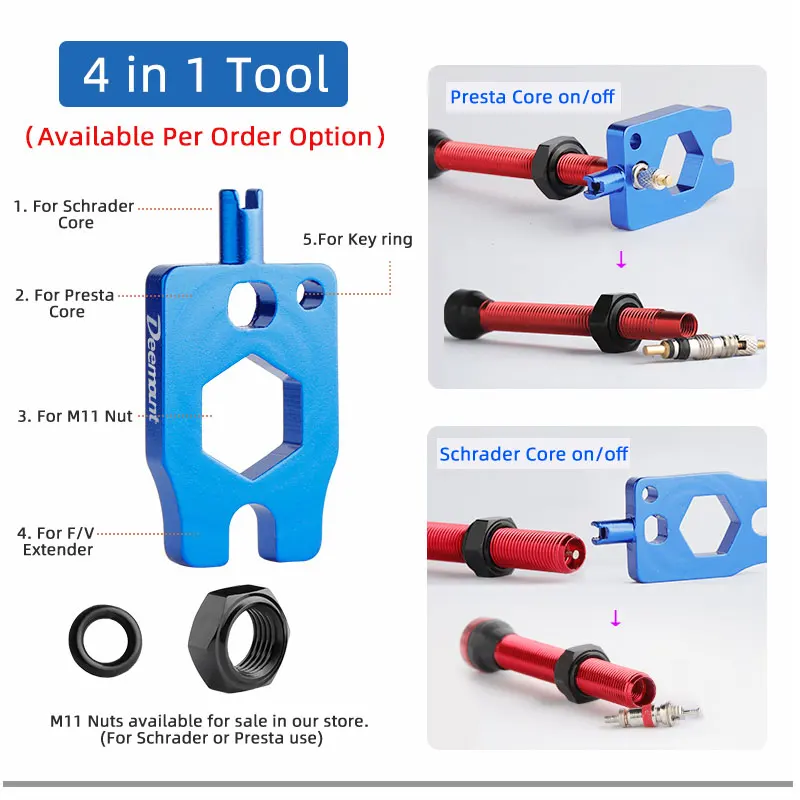 Bicycle F/V Tubeless Valve 44  - Tubeless Valve Core review and price