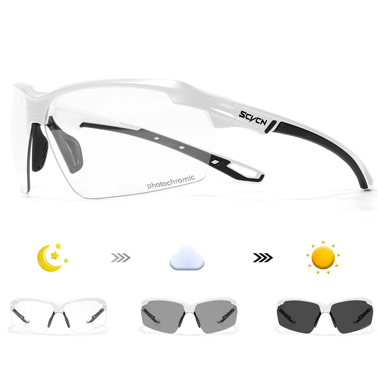 SCVCN Photochromic Cycling Sun - Mountain Biking Sunglasses review and price
