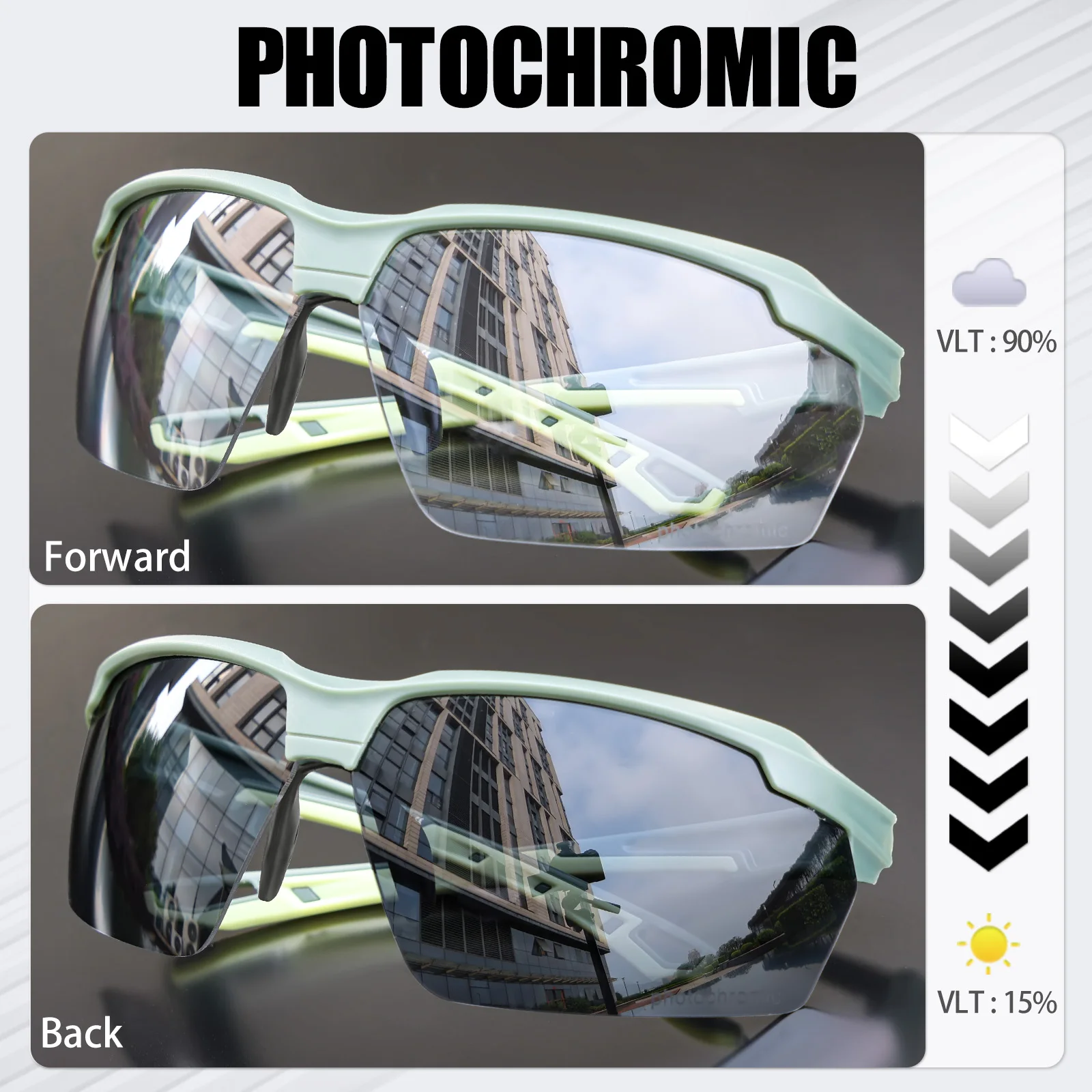 SCVCN Photochromic Cycling Sun - Mountain Biking Sunglasses review and price